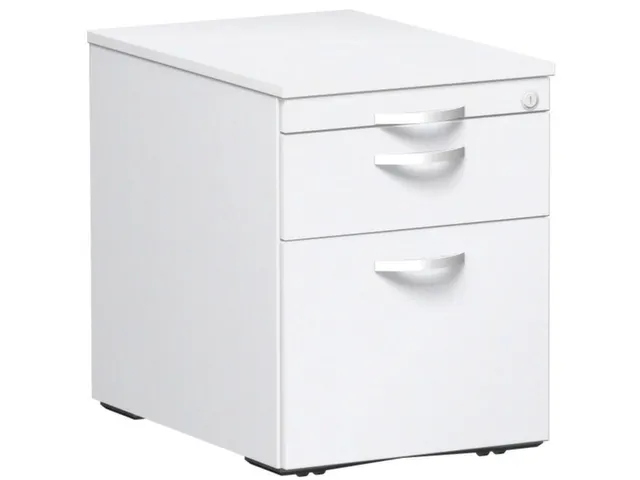 Ladeblok 570x430x600mm Materiaallade 1lade Hangmappenframe Wit