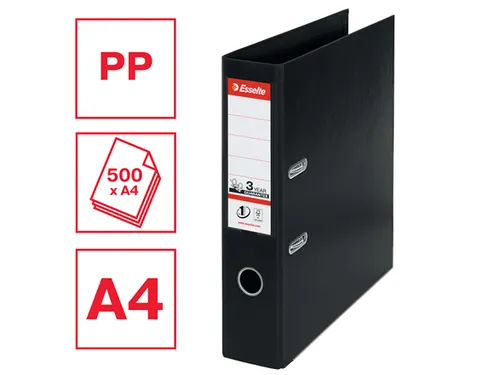 Ordner Esselte Vivida A4 75mm PP zwart