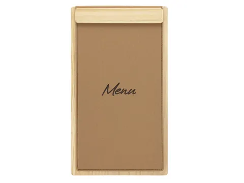 Menukaart Securit Signature klembord A4 5 bruin