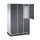 Dubbeldekse garderobekast,HxBxD 1950x1220x600mm,3x2vak.,vak B 360mm