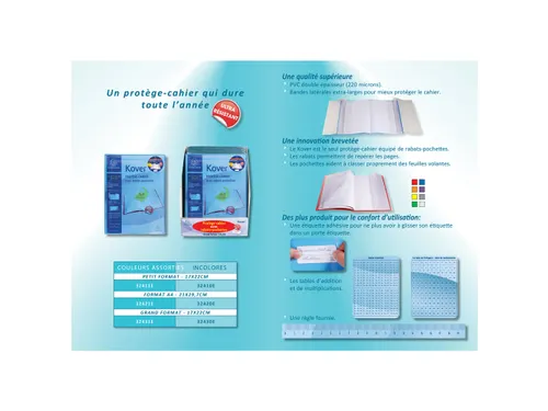 Schriftomslagen Kover transparant 21x29,7cm