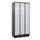 Z-garderobekast,HxBxD 1950x900x500mm,vak B 150/300mm,cil.-slot,sokkel