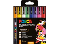 Uni POSCA paintmarker PC-3M 8 stuks assorti POP