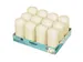 Kaars Stomp 6 x 12 cm Ivoor 33u doos 12 stuks