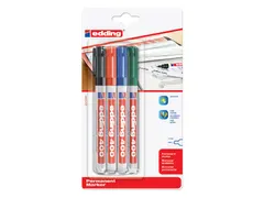 Viltstift edding 400 rond assorti 1mm blister à 4st