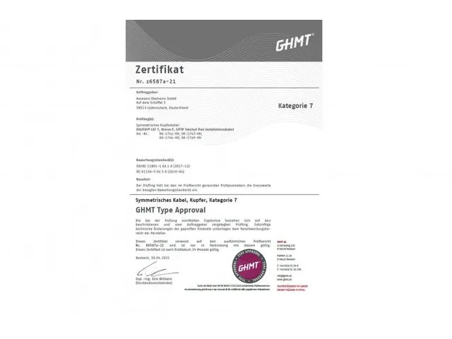 Câble d'installation CAT 7 S/FTP 1000m Simplex PE AWG 23/1 ECA Noir