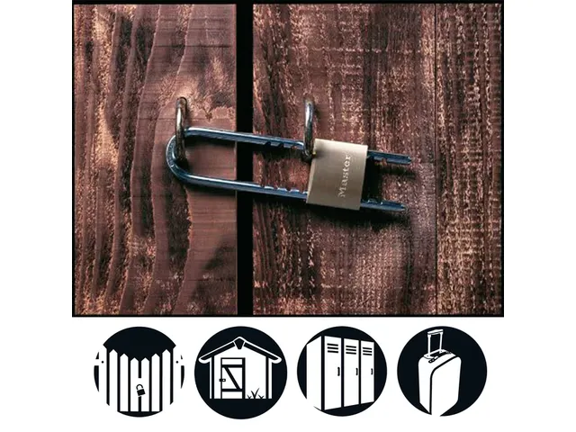 Hangslot MasterLock 1950EURDCC verstelbaar messing 50mm