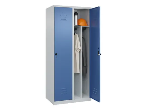 locker voor scheiding van kleding,HxBxD 1850x800x500mm,2vak