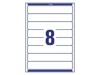 Rugetiket Avery Zweckform smal 192x34mm Wit L6060 800 stuks - 3