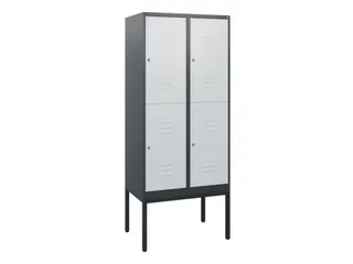 dubbeldekse locker,HxBxD 1950x800x500mm,2x2vak.,vak B 400mm - 1