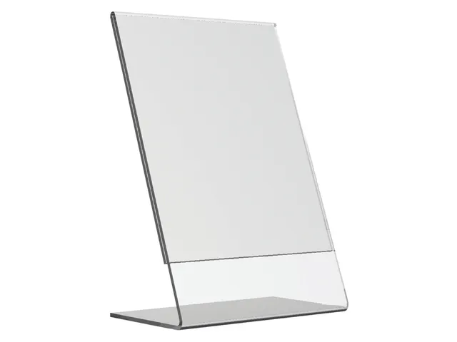 Kaarthouder Europel L-standaard A5 staand acryl