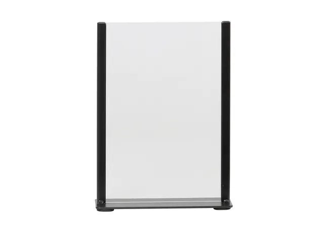 Kaarthouder Europel zwart metaal met acryl bord A5