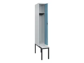 locker met bank,HxBxD 2120x300x815mm,1vak,vak B 300mm,cilinderslot - 1