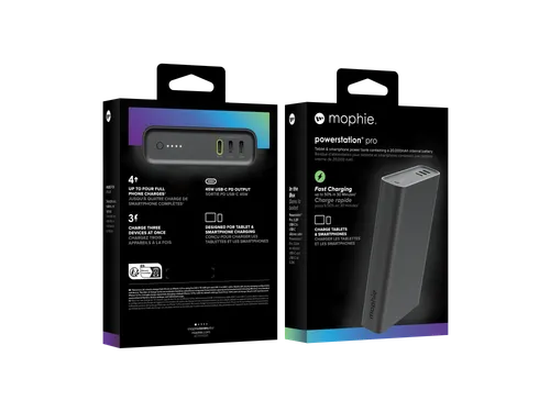 mophie Powerstation Pro, 20000 mAh, Zwart