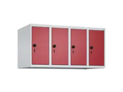opzetkast,v. locker,4vak.,vak B 250mm,HxBxD 500x1000x500mm,vleugeldeur