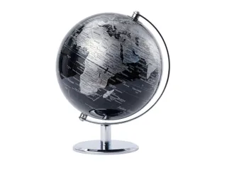 TROIKA Wereldbol Lunar 20cm Chroom Zwart-zilver - 2