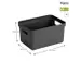 Boîte de rangement Sigma Home 25,2 x17,5x12,2cm anthracite 5L