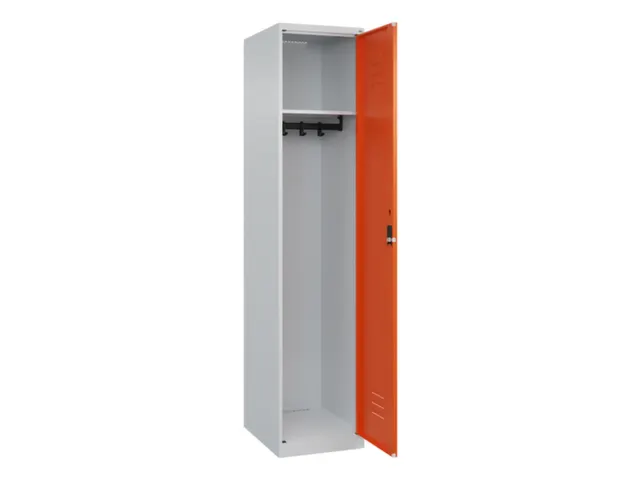 locker,HxBxD 1850x400x500mm,1vak,vak B 400mm,cil.-slot,staand op vloer