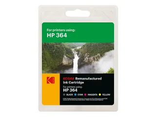 Kodak HP 364 N9J72AE inkt Zwart + 3 kleuren Rebuilt 4-pack - 1