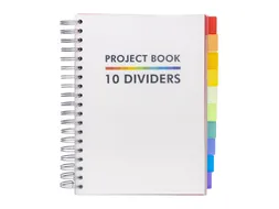 Projectboek Pukka White B5 lijn 10-tabs 200vel/400 pagina's 80 gram