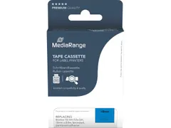 Labeltape voor Brother Tz541 18mmx8m zwart op blauw gelamineerd