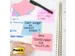 Bloc-mémos Post-it 3M 73x73mm bleu transparent