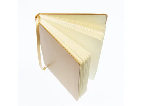 Schetsboek Kangaro A5 okergeel PU HC 80 blad 140gr roomwit met elastie