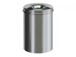 Vlamdovende papierbak 30 Liter RVS