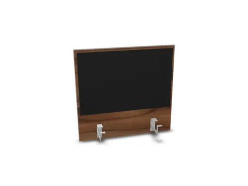 opzetpaneel bureau aanbouw achter NP-tiepolo nut BN8033-zwart 600mm