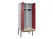 locker met bank,voor scheiding van kleding,HxBxD 2120x800x815mm,2vak