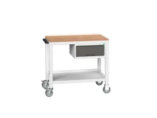 werkbank,verrijdbaar,HxBxD 930x1000x600mm,multiplexblad - 1