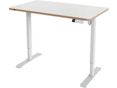 Ergo bureau assis/debout, ft plateau 120 x 70 cm, électrique, sur pie