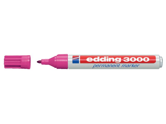Viltstift edding 3000 rond roze 1.5-3mm | EddingMarker.nl