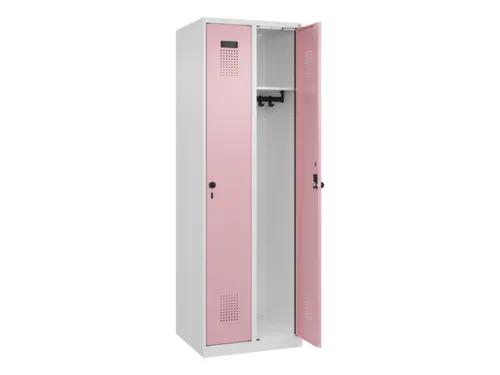 locker,HxBxD 1850x600x500mm,2vak,vak B 300mm,draaigrendel