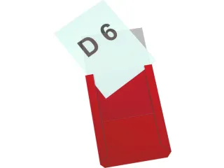zichtpaneel,DIN A6,staand,rood,achterzijde magnetisch - 1