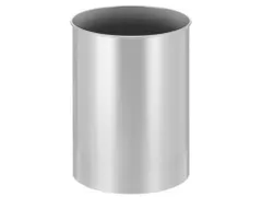 Ronde papierbak 30 liter Zilver