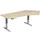 Elektrisch in hgte vst. hoekbureau,HxBxD 730-1230x2166x1130mm