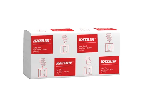 Handdoek Katrin w-vouw 3-laags 240x320mm 25x90 vel wit 61556