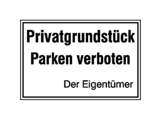 verbodsbord,Privéterrein - Parkeren verboden -De eigenaar - 1
