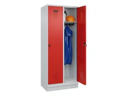 locker,HxBxD 1950x800x500mm,2vak,vak B 400mm,draaigrendel,sokkel