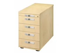 stationaire ladeblokken,HxBxD 720-760x428x800mm,4lade(n),golfgreep