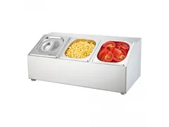 Emga Gastronorm garneerunit Bar 3x 1/6 GN 100mm