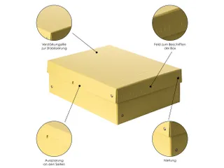 PureBox Pastell A4 jaune 100mm - 5