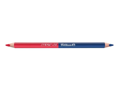 Potlood Pelikan 3mm rood/blauw 2 stuks