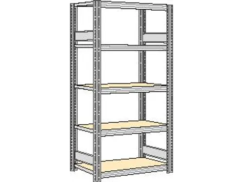 magazijnstelling,grondveld,HxBxD 2000x1061x426mm,vakl. 250kg