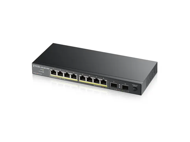8-port GbE Unmanaged PoE Switch with GbE Uplink