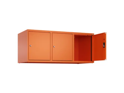 opzetkast,v. locker,3vak.,vak B 400mm,HxBxD 500x1200x500mm