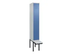 locker met bank,HxBxD 2120x300x815mm,1vak,vak B 300mm,cil.-slot