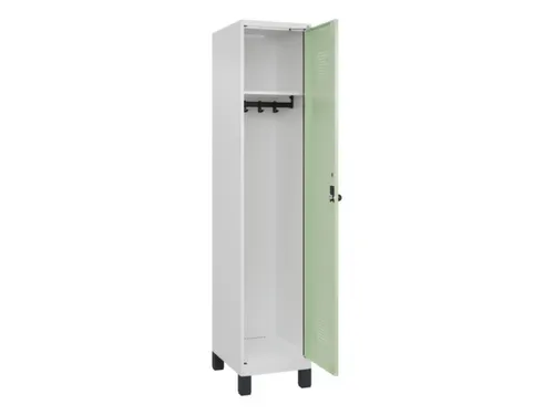 locker,HxBxD 1950x400x500mm,1vak,vak B 400mm,draaigrendel,voeten