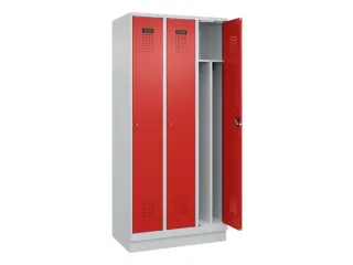 locker voor scheiding van kleding,HxBxD 1950x900x500mm,3vak - 1